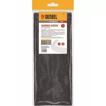 Сетка абразивная DENZEL P 40 115х280 мм 5шт 75165 купить в Надыме