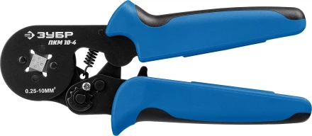 ЗУБР ПКМ-10-4, 0.25 - 10 мм2, с квадратным профилем, мультидиапазонные пресс-клещи, Профессионал (22695) купить в Надыме
