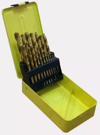 Набор сверл д/мет. 19шт 1-10/шаг0,5мм с покрыт.1/25 21220 купить в Надыме