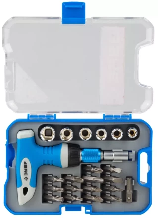 Набор ЗУБР "ЭКСПЕРТ" Отвертка реверсивная с пистолетной двухкомпонетной рукояткой; Cr-V биты, 22 предмета 25412-H22 купить в Надыме