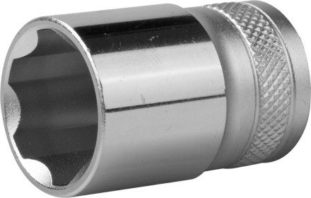 Торцовая головка KRAFTOOL &quot;INDUSTRIE QUALITAT&quot;, Cr-V, SUPER-LOCK, хромосатинированная, 1/2&quot;, 19 мм 27801-19_z01 купить в Надыме