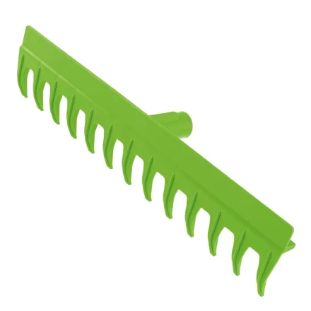 Грабли пластиковые, 430 мм, 13 прямых зубьев, металлический черенок, Сибртех 61730 купить в Надыме