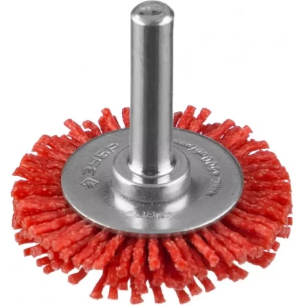 ЗУБР "ПРОФЕССИОНАЛ". Щетка дисковая для дрели, нейлоновая проволока с абразивным покрытием, 38мм 35161-038_z02 купить в Надыме