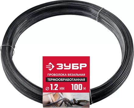 ЗУБР 1.2 мм х 100 м, термообработанная вязальная проволока (305415-12) купить в Надыме