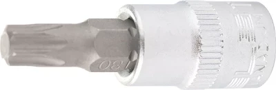 Головка с битой вставкой SL7 квадрат 1/4 CrV STELS 13809