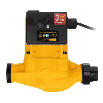 Циркуляционный насос CP25-8, напор 8 м, 130 л/мин, 1 м кабель, монт. длина 180 мм Denzel 99412 купить в Надыме