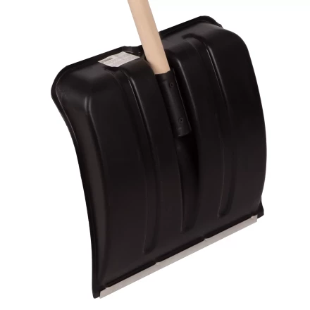 Лопата для уборки снега пластиковая, 380х385х1420 мм, деревянный черенок Россия 615745 купить в Надыме