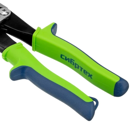 Ножницы по металлу, Сибртех 250 мм, прямой рез, сталь С55, двухкомпонентные рукоятки, 78336 купить в Надыме