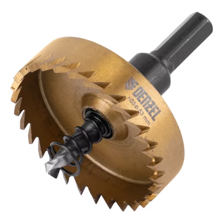 Коронка по металлу HSS, 53 мм, нитридтитановое покрытие Denzel 724117 купить в Надыме