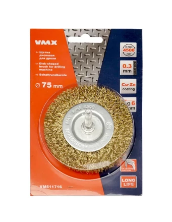 Щетка для дрели ф75 мм дисковая VMX 511716 купить в Надыме