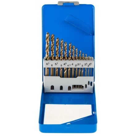 Набор ЗУБР "ЭКСПЕРТ" Свёрла "КОБАЛЬТ" по металлу, быстрорежущая сталь Р6М5К5, в мет. боксе, 1,5-6,5мм, 13шт 29626-H13-M купить в Надыме