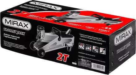 Домкрат гидравлический подкатной, 2т, 130-315мм, MIRAX 43252-2 43252-2 купить в Надыме