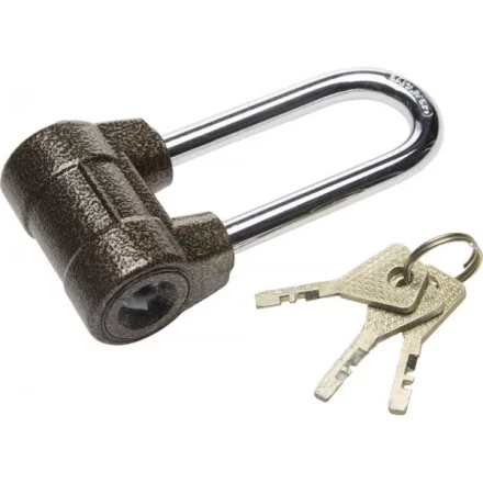 Замок навесной ЗУБР "МАСТЕР" облегченный, дисковый механизм секрета, ключ 7 PIN, удлиненная дужка d-10мм, 60мм 3720-4-01_z01 купить в Надыме