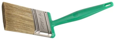 Кисть плоская ЗУБР ЭКСПЕРТ 2в1 БСГ-70 быстросъем голова с переменн углом, тип ЛАЗУРЬ смешанн щетина, пласт ручка, 75мм 4-01070-075 купить в Надыме