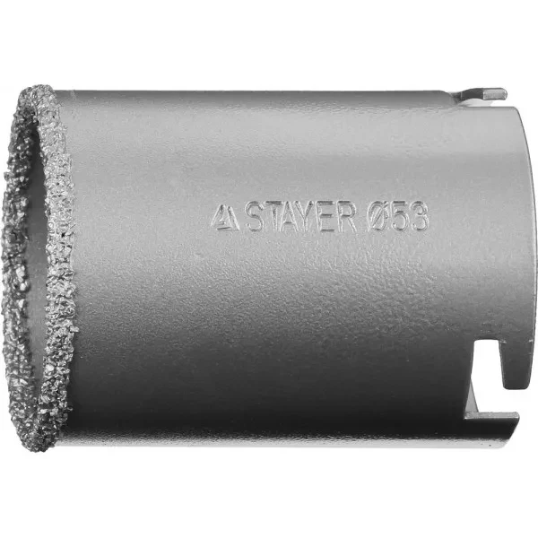 Коронка STAYER "PROFESSIONAL" кольцевая с карбидно-вольфрамовой крошкой, d=53мм 33345-53 купить в Надыме