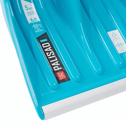 Лопата для уборки снега Palisad 61776, полипропилен, 350х405х1300мм, алюминиевый черенок, ПВХ накладка, LUXE купить в Надыме