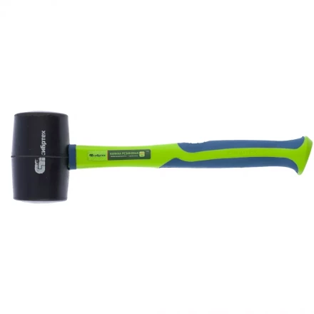 Киянка резиновая 680г черная резина с фибергласовой рукояткой СИБРТЕХ артикул 11165 купить в Надыме