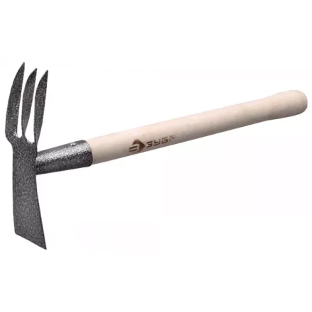 Мотыжка ЗУБР садовая комбинированная, лопатка + 3 зубца 4-39625 купить в Надыме