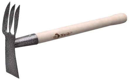 Мотыжка ЗУБР садовая комбинированная, лопатка + 3 зубца 4-39625 купить в Надыме
