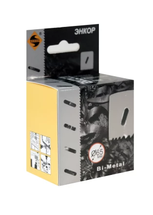 Коронка Bi-Metal Ф65 мм М3 Энкор 24165 купить в Надыме