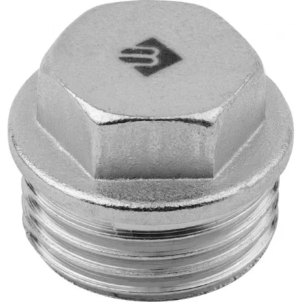 Заглушка ЗУБР "ЭКСПЕРТ", никелированная латунь, 6-ти гранная головка, наружная резьба, 1/2" 51297-S-1/2 купить в Надыме