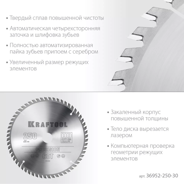 Диск пильный PRECISION, повышенный ресурс 36952-250-30 купить в Надыме