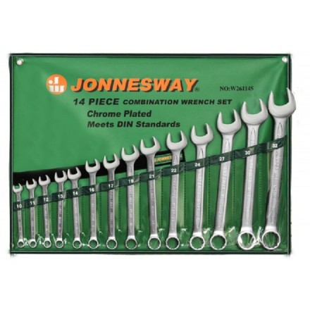 Набор ключей комбинированных 10-32мм 14предметов Jonnesway W26114S 47402 купить в Надыме