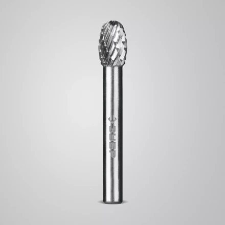 Зубр Твердосплавная борфреза E - овал, 8 х 13 мм, радиус 3.7 мм (28804-8-13) купить в Надыме