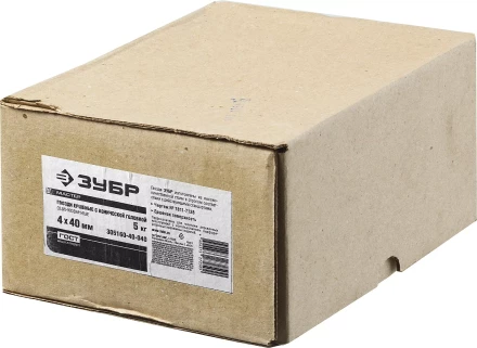 Гвозди ершеные с конической головкой чертеж № 7811-7459 коробка 5 кг серия МАСТЕР купить в Надыме