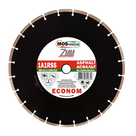 Диск алмазный 1A1RSS Asphalt Econom 7 мм MOS-DISTAR 400*3,5*7*28Т*25,4 mm купить в Надыме
