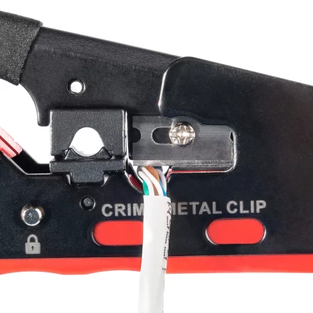 Кримпер многофункциональный КВТ JT-04А с 2 встроенными модулями для обжима RJ-45 (Cat 7), RJ-12, RJ-11 (89439) купить в Надыме