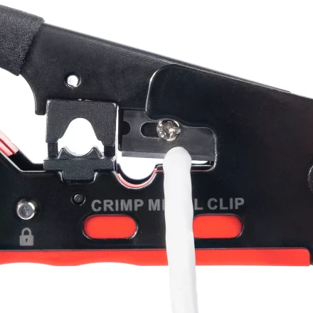 Кримпер многофункциональный КВТ JT-04А с 2 встроенными модулями для обжима RJ-45 (Cat 7), RJ-12, RJ-11 (89439) купить в Надыме