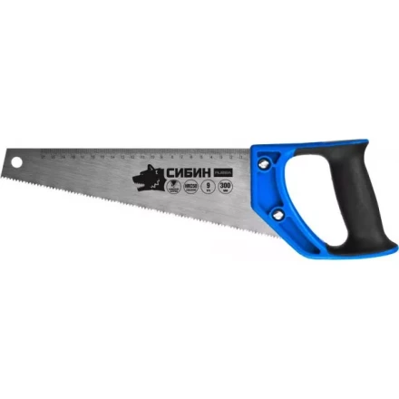 Ножовка по дереву компактная (пила) ТУЛБОКС 300 мм, шаг 9 TPI (3 мм), СИБИН 15056-30 купить в Надыме