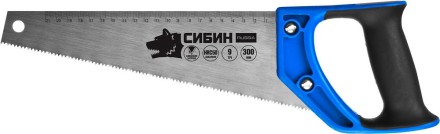 Ножовка по дереву компактная (пила) ТУЛБОКС 300 мм, шаг 9 TPI (3 мм), СИБИН 15056-30 купить в Надыме