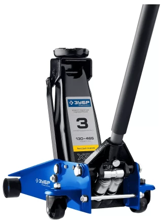 Домкрат гидравлический подкатной X80, 3т, 130-465мм, ЗУБР Профессионал 43050-3 43050-3_z01 купить в Надыме