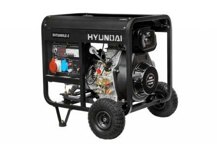 Дизельный генератор Hyundai DHY 6000LE-3 + колеса купить в Надыме