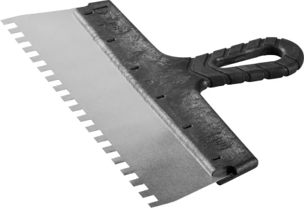 Шпатель ЗУБР "МАСТЕР" ФАСАДНЫЙ, нержавеющее полотно, 300мм, зуб 8х8мм 10078-30-08 купить в Надыме