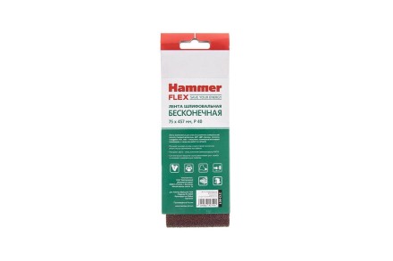 Лента шлиф. бесконечная HAMMER 75х457мм P40 купить в Надыме
