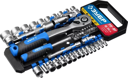 ЗУБР ТБ-51, 51 предм., (1/2), набор торцовых головок, Профессионал (27647-H50) купить в Надыме