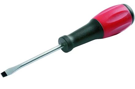 Отвертка ЗУБР "МАСТЕР", хром-ванадиевая сталь, эргономичная двухкомпонентная рукоятка, SL 6,0х150мм 25231-06-15 купить в Надыме