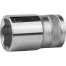 Торцовая головка KRAFTOOL "INDUSTRIE QUALITAT", Cr-V, SUPER-LOCK, хромосатинированная, 1/2", 17 мм 27801-17_z01 купить в Надыме
