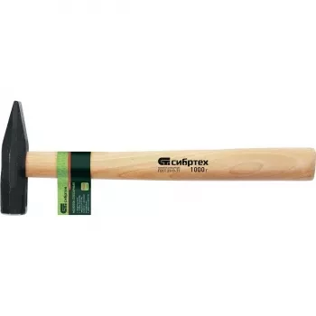 Молоток слесарный с квадратным бойком и деревянной рукояткой  1000 г Россия 10301 купить в Надыме