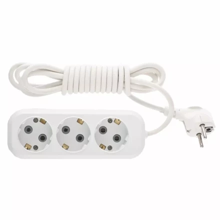 Удлинитель бытовой серия УХз-10-307 с заземлением 7м 3 роз. 10А DENZEL 95968 купить в Надыме