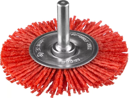 ЗУБР "ПРОФЕССИОНАЛ". Щетка дисковая для дрели, нейлоновая проволока с абразивным покрытием, 63мм 35161-063_z02 купить в Надыме