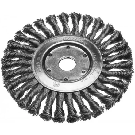 ЗУБР "ПРОФЕССИОНАЛ". Щетка дисковая для УШМ, плетеные пучки стальной проволоки 0,5мм, 175х22мм 35190-175_z02 купить в Надыме