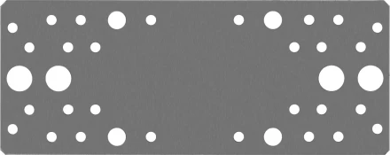 ЗУБР КП-2.0, 200 x 80 x 2 мм, цинк, крепежная пластина (310236-200-80) купить в Надыме