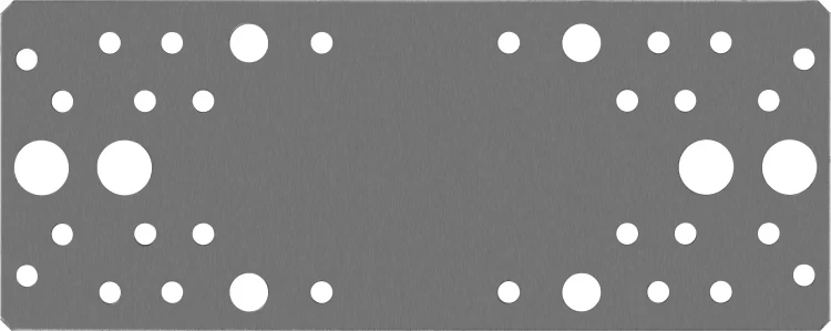 ЗУБР КП-2.0, 200 x 80 x 2 мм, цинк, крепежная пластина (310236-200-80) купить в Надыме