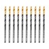 Сверло по металлу, 3,2 мм, HSS-Tin, Golden Tip, 10 шт. Denzel 717206 купить в Надыме