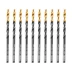 Сверло по металлу, 3,2 мм, HSS-Tin, Golden Tip, 10 шт. Denzel 717206 купить в Надыме