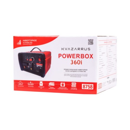 Инверторное пуско-зарядное устройство KVAZARRUS PowerBox 360i таймер цветная коробка купить в Надыме